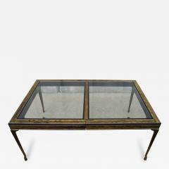 Bernhard E Rohne Acid Etched Brass Lacquer Dining Table by Bernhard Rohne for Mastercraft - 120259