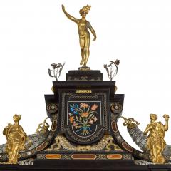 Bernhard Ludwig Monumental Pietre Dure Cabinet on Stand by Bernhard Ludwig - 4715036