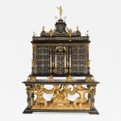 Bernhard Ludwig Monumental Pietre Dure Cabinet on Stand by Bernhard Ludwig - 4716665