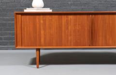 Bernhard Pedersen Son Bernhard Pedersen Danish Modern Tambour Door Teak Credenza - 4568762