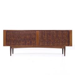 Bernhard Pedersen Son Bernhard Pedersen Mid Century Danish Rosewood Tambour Door Credenza - 4207506