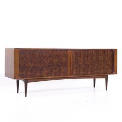 Bernhard Pedersen Son Bernhard Pedersen Mid Century Danish Rosewood Tambour Door Credenza - 4207510