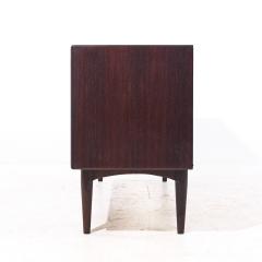 Bernhard Pedersen Son Bernhard Pedersen Mid Century Danish Rosewood Tambour Door Credenza and Hutch - 4152397