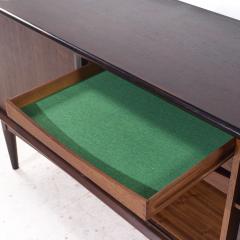 Bernhard Pedersen Son Bernhard Pedersen Mid Century Danish Rosewood Tambour Door Credenza and Hutch - 4152399
