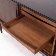 Bernhard Pedersen Son Bernhard Pedersen Mid Century Danish Rosewood Tambour Door Credenza and Hutch - 4152401
