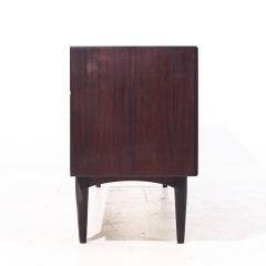 Bernhard Pedersen Son Bernhard Pedersen Mid Century Danish Rosewood Tambour Door Credenza and Hutch - 4152402