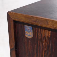 Bernhard Pedersen Son Bernhard Pedersen Mid Century Danish Rosewood Tambour Door Credenza and Hutch - 4152405
