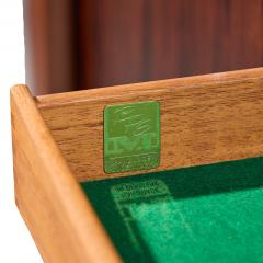 Bernhard Pedersen Son Bernhard Pedersen Mid Century Danish Rosewood Tambour Door Credenza with Hutch - 4524716