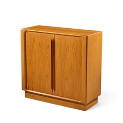 Bernhard Pedersen Son Bernhard Pedersen Mid Century Danish Teak Tambour Door Armoire Dresser - 4747595