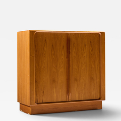 Bernhard Pedersen Son Bernhard Pedersen Mid Century Danish Teak Tambour Door Armoire Dresser - 4747600