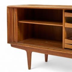 Bernhard Pedersen Son Bernhard Pedersen Mid Century Danish Teak Tambour Door Credenza - 4385302