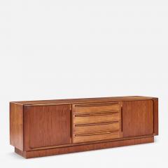 Bernhard Pedersen Son Bernhard Pedersen Son Mid Century Danish Teak Tambour Door Sideboard Credenza - 4484920