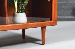 Bernhard Pedersen Son Bernhard Pedersen and Son Teak Glass Bookcase Credenza - 4743364