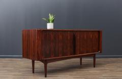 Bernhard Pedersen Son Danish Modern Tambour Door Rosewood Credenza by Bernhard Pedersen - 3490763