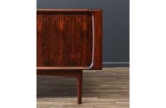 Bernhard Pedersen Son Danish Modern Tambour Door Rosewood Credenza by Bernhard Pedersen - 3490819