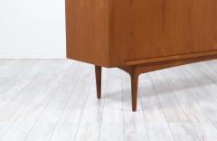 Bernhard Pedersen Son Danish Modern Tambour Door Teak Credenza by Bernhard Pedersen - 2231287