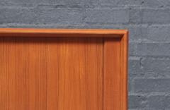 Bernhard Pedersen Son Danish Modern Teak Tambour Door Credenza by Bernhard Pedersen - 4559768