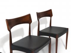 Bernhard Pedersen Son Four Bernhart Pedersen Danish Rosewood Dining Chairs - 3346927