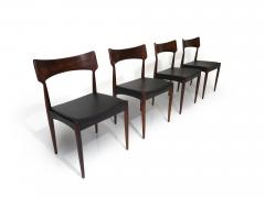 Bernhard Pedersen Son Four Bernhart Pedersen Danish Rosewood Dining Chairs - 3346929