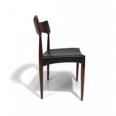 Bernhard Pedersen Son Four Bernhart Pedersen Danish Rosewood Dining Chairs - 3346932