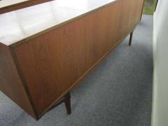 Bernhard Pedersen Son Lovely Teak Danish Credenza with Floating Hutch Room Divider Unusual Legs - 1798744