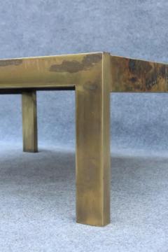 Bernhard Rohne 1960s Bernhard Rohne for Mastercraft Acid Etched Brass Coffee Table Mid Century - 3605421