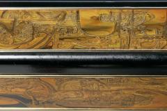 Bernhard Rohne Bernhard Rohne Acid Etched Brass and Glass Dining Table for Mastercraft - 2014437