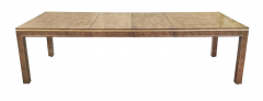 Bernhard Rohne Bernhard Rohne Mastercraft Burl Brass Inlaid Rosewood Extension Dining Table - 2699646