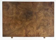Bernhard Rohne Bernhard Rohne Mastercraft Burl Etched Brass Night Stands c1970 - 3525703