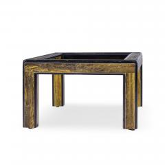 Bernhard Rohne Bernhard Rohne Mid Century Acid Etched Brass and Glass Coffee Table - 4489193