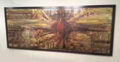 Bernhard Rohne Monumental Bernhard Rohne Acid Etched Brass Masterwork for Baker 1971 - 4749839