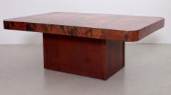 Bernhard Rohne Rare Huge Copper and Mahogany Coffee Table by Bernhard Rohne - 551472