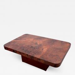 Bernhard Rohne Rare Huge Copper and Mahogany Coffee Table by Bernhard Rohne - 1050201