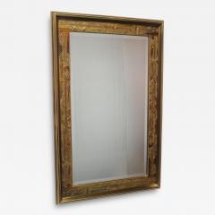 Bernhard Rohne Vintage Acid Etched Brass Wall Mirror by Bernhard Rohne for Mastercraft - 2474508