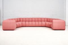 Bernhardt 3 Piece Sectional Channel Tufted Pink Boucle 1970 - 2649739