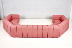 Bernhardt 3 Piece Sectional Channel Tufted Pink Boucle 1970 - 2649748