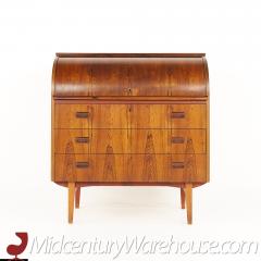 Bernhardt Pedersen Danish Style Mid Century Rosewood Roll Top Desk - 2357965