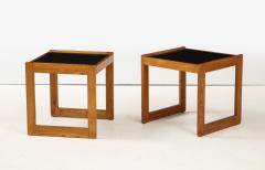 Bernt Petersen Pair Danish Pine Laminate Side Tables Ca 1960s - 2319054