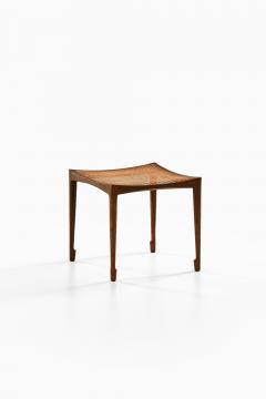Bernt Petersen Rare Stool with Solid Oak Frame by Bernt Petersen 1950s - 4443666