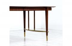 Bert England Bert England Expanding Dining Table with Brass Accents for Johnson Furniture - 2264167