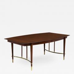 Bert England Bert England Expanding Dining Table with Brass Accents for Johnson Furniture - 2266788