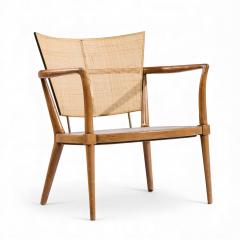 Bert England Bert England Mid Century Cane Back Lounge Chairs Pair - 4432742