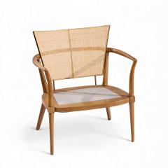 Bert England Bert England Mid Century Cane Back Lounge Chairs Pair - 4432750