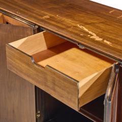 Bert England Bert England Mid Century Walnut and Brass Credenza - 4610462
