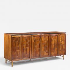 Bert England Bert England Mid Century Walnut and Brass Credenza - 4614191