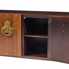 Bert England Bert England for The John Widdicomb Orientation Group Walnut and Brass Credenza - 4555361