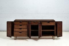 Bert England Walnut and Brass Credenza 1970 - 2904943