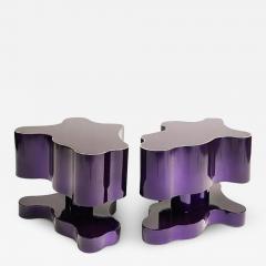 Bert Furnari Bert Furnari Studio Free Form Abstract Side Tables in Powder Coated Aluminum - 3527546