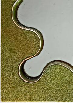 Bert Furnari Bert Furnari Studio Free Form Abstract Wall Mirror in Powder Coated Aluminum - 3525671