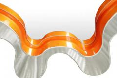 Bert Furnari Bert Furnari Studio Free Form Abstract Wall Mirror in Powder Coated Aluminum - 3525673